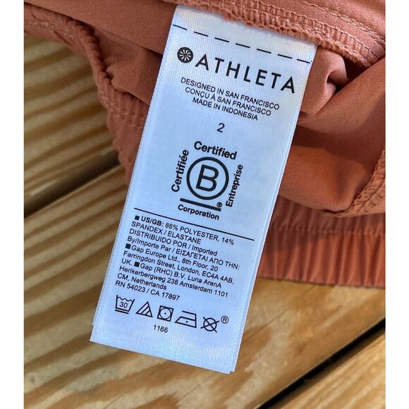 Athleta Athletic Drawstring Skirt Size 2 Women’s Coral - Picture 4 of 7